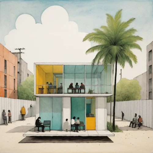 cubic house,cube stilt houses,cube house,school design,national cuban theatre,cd cover,mirror house,ica - peru,archidaily,athens art school,houses clipart,house drawing,banana box market,urban design,store fronts,album cover,frame house,mid century house,bus shelters,tijuana,Art,Artistic Painting,Artistic Painting 49