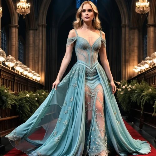 elsa,celtic woman,ball gown,gown,jennifer lawrence - female,fairy queen,the snow queen,celtic queen,cinderella,blue dress,queen cage,vanity fair,blue enchantress,evening dress,bridal clothing,long dress,ice queen,queen,enchanting,cocktail dress,Photography,General,Realistic