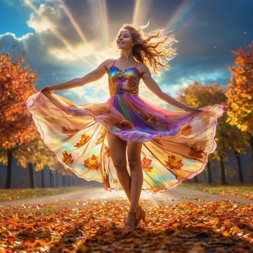 autumn background,light of autumn,autumn theme,autumn sun,fairies aloft,faerie,little girl in wind,indian summer,autumn sunshine,fantasy picture,celtic woman,spring equinox,little girl twirling,faery,golden autumn,divine healing energy,throwing leaves,sunburst background,falling on leaves,autumn leaves,Photography,General,Realistic