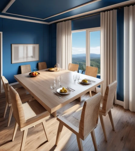 kitchen & dining room table,sky apartment,dining room table,dining table,breakfast room,kitchen table,dining room,3d rendering,modern kitchen interior,kitchen design,blue room,kitchen interior,modern room,breakfast table,shared apartment,dunes house,wooden table,modern kitchen,inverted cottage,danish room,Photography,General,Realistic