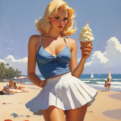 woman with ice-cream,retro pin up girl,retro pin up girls,pin-up girl,pin-up girls,pin up girl,milkshake,pinup girl,pin-up,ice-cream,pin up girls,pin ups,ice creams,pin up,ice cream,icecream,soft serve ice creams,ice cream cone,pin-up model,vanilla ice cream,Conceptual Art,Daily,Daily 08