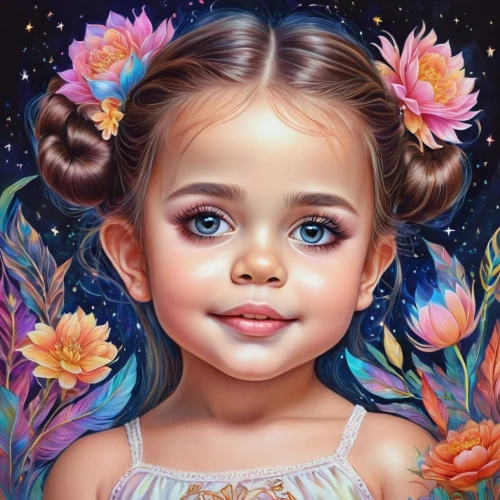 child portrait,oil painting on canvas,mystical portrait of a girl,flower painting,little girl fairy,girl in flowers,chalk drawing,oil painting,fantasy portrait,art painting,world digital painting,girl portrait,child girl,child fairy,portrait background,children's background,digital painting,oil on canvas,flower girl,child art,Illustration,Realistic Fantasy,Realistic Fantasy 37