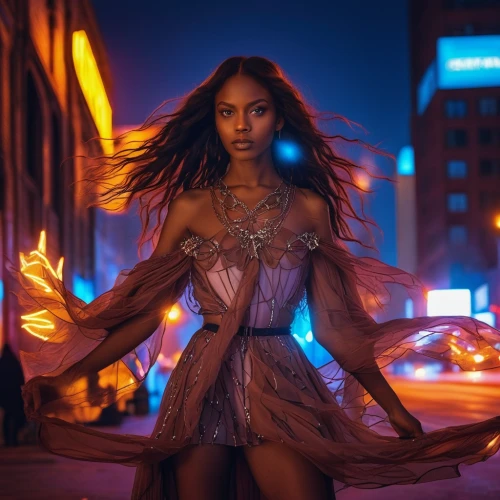 neon body painting,ballerina,luminous,ethereal,fire angel,cosmopolitan,neon lights,city lights,neon light,light of art,vogue,see-through clothing,queen of the night,disco,caramel,silk,fierce,angel,fantasy woman,pedestrian,Photography,General,Realistic