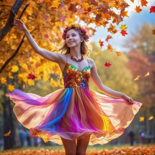 autumn background,colors of autumn,ballerina in the woods,autumn theme,beautiful girl with flowers,throwing leaves,colorful background,falling on leaves,girl in flowers,autumn flower,colorful leaves,golden autumn,autumn colors,autumn day,autumn leaves,colorful heart,autumn color,autumn photo session,splendid colors,autumn decoration,Photography,General,Realistic