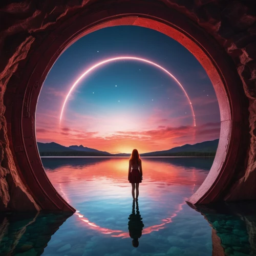 stargate,portals,porthole,inner space,dream world,window to the world,heaven gate,semi circle arch,cosmos,circle,portal,gateway,photomanipulation,astral traveler,music background,circular,fantasia,arrival,wormhole,fantasy picture