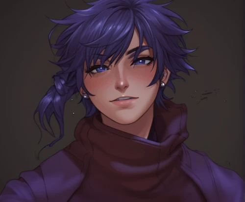 violet head elf,male elf,hamearis lucina,violet eyes,merlin,violet,lavendar,blue violet,sailing blue purple,male character,joseph,hinata,vanitas,moody portrait,anime boy,kado,adonis,ren,lavender,layered hair