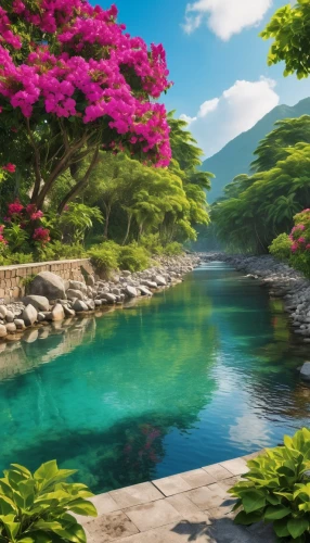 landscape background,japanese sakura background,river landscape,colorful water,japan landscape,mountain spring,underwater oasis,background colorful,full hd wallpaper,beautiful landscape,spring background,background view nature,idyllic,colorful background,springtime background,japanese floral background,beautiful japan,nature landscape,fantasy landscape,cartoon video game background,Photography,General,Realistic