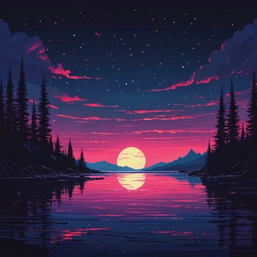 dusk background,dusk,evening lake,landscape background,hd wallpaper,moonrise,purple landscape,wallpaper roll,would a background,background screen,purple wallpaper,art background,pink dawn,wallpaper,screen background,digital background,twilight,sunset,retro background,fantasy landscape,Conceptual Art,Fantasy,Fantasy 32