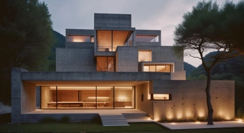 cubic house,modern house,modern architecture,cube house,dunes house,archidaily,frame house,contemporary,3d rendering,residential house,arhitecture,corten steel,buxoro,house shape,private house,beautiful home,architectural,luxury property,concrete blocks,modern style,Photography,General,Cinematic