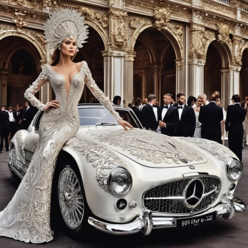 bridal car,classic mercedes,wedding car,silver wedding,luxury car,luxury cars,personal luxury car,mercedes benz limousine,luxurious,mercedes 300,wedding gown,mercedes benz,300 sl,300sl,mercedes-benz 770,haute couture,luxury,mercedes 500k,mercedes -benz,mercedes-benz,Photography,Fashion Photography,Fashion Photography 03