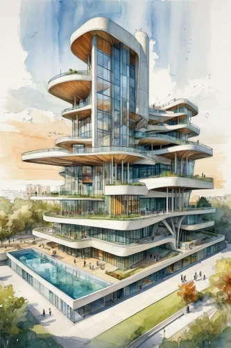 futuristic architecture,modern architecture,sky space concept,multi-storey,residential tower,multistoreyed,futuristic art museum,eco hotel,autostadt wolfsburg,school design,sky apartment,archidaily,modern building,multi-story structure,eco-construction,mixed-use,solar cell base,kirrarchitecture,arq,contemporary