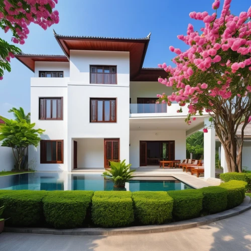 holiday villa,tropical house,hua hin,luxury property,beautiful home,seminyak,modern house,residential house,landscape designers sydney,private house,bendemeer estates,residential property,bali,3d rendering,house sales,luxury home,residence,landscape design sydney,house insurance,bougainvilleas,Photography,General,Realistic