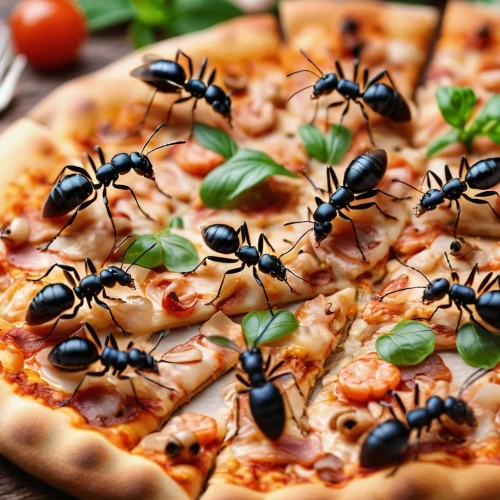 black ant,sicilian cuisine,pizza supplier,pizza topping,italian cuisine,pizol,insects feeding,order pizza,insects,pizza service,ant,pizza cheese,ants,arthropods,pizza topping raw,stingless bees,restaurants online,pizzeria,ticks,beetles,Photography,General,Commercial