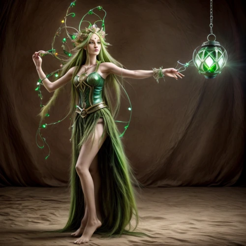 the enchantress,sorceress,dryad,anahata,celtic woman,faerie,zodiac sign libra,celtic queen,faery,elven,fantasy art,elven flower,light bearer,fantasy picture,fantasy woman,horoscope libra,fairy queen,lantern string,priestess,druid