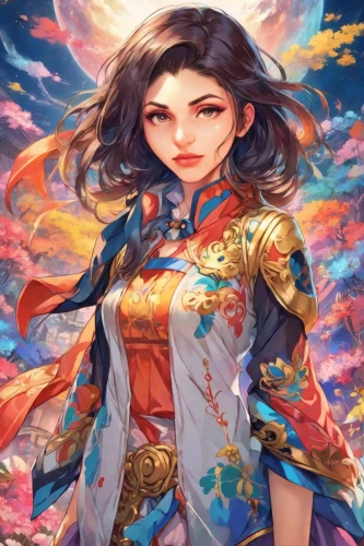 mulan,yi sun sin,wuchang,oriental princess,hanbok,xizhi,amano,xiaochi,chinese art,xiangwei,oriental painting,spring festival,siu mei,vanessa (butterfly),yuanyang,rosa ' amber cover,flame spirit,dragon li,fantasy portrait,guilinggao,Digital Art,Anime