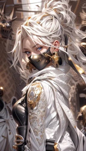 white eagle,monsoon banner,masquerade,emperor,a200,whitey,golden mask,white beard,crusader,silver,silver lacquer,lion white,cg artwork,cullen skink,ruler,nelore,wind warrior,silver seagull,male character,lancers