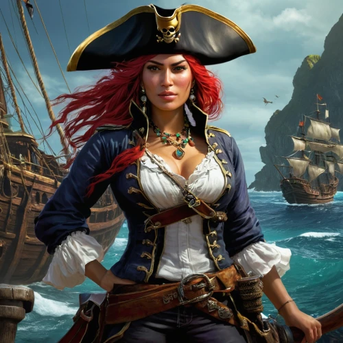 pirate,pirate treasure,pirates,pirate flag,east indiaman,jolly roger,piracy,galleon,scarlet sail,the sea maid,catarina,nautical banner,pirate ship,key-hole captain,captain,naval officer,black pearl,ship releases,mutiny,galleon ship,Conceptual Art,Fantasy,Fantasy 16