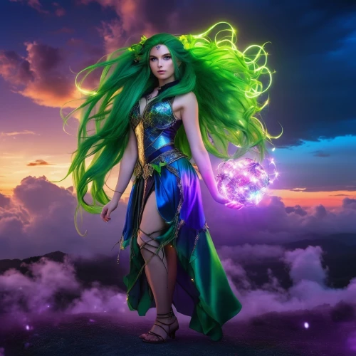 monsoon banner,starfire,druid,fantasy picture,fantasy woman,celtic queen,show off aurora,the enchantress,fae,aurora butterfly,green aurora,rosa 'the fairy,fantasy art,sorceress,fantasy portrait,faerie,merida,celtic woman,wind warrior,goddess of justice,Photography,General,Realistic