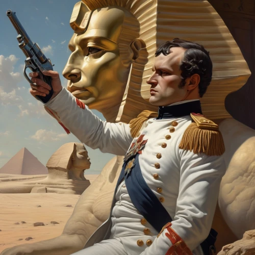 ramses ii,tutankhamun,king tut,the sphinx,tutankhamen,napoleon bonaparte,pharaohs,egypt,sphinx,ancient egypt,pharaonic,egyptology,ramses,napoleon,ancient egyptian,sphinx pinastri,admiral von tromp,the cairo,assassination,pharaoh,Conceptual Art,Fantasy,Fantasy 01
