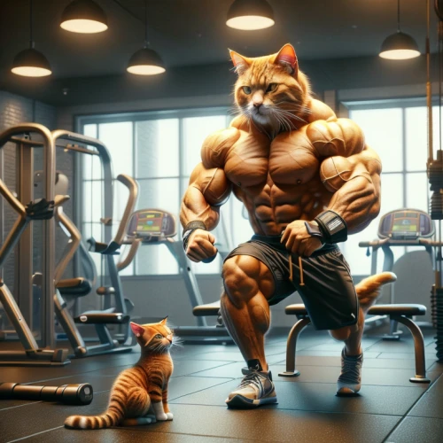 cat warrior,bodybuilder,bodybuilding,body-building,big cat,body building,muscle man,rex cat,cartoon cat,fitness model,anabolic,breed cat,workout icons,animal feline,tigerle,cat,muscular,personal trainer,cat image,strong