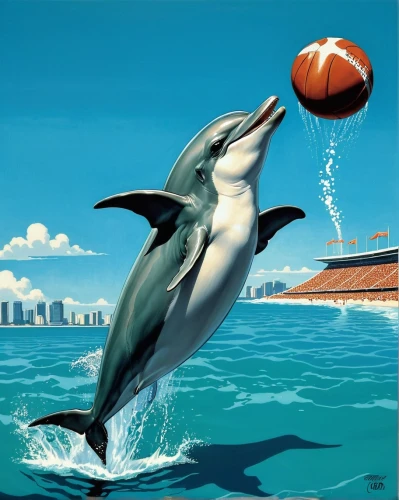 dolphin background,dolphins,dolphin,wholphin,dolphin show,a flying dolphin in air,bottlenose dolphin,oceanic dolphins,two dolphins,spinner dolphin,dolphin swimming,bottlenose dolphins,giant dolphin,porpoise,cetacean,dolphinarium,common dolphins,spotted dolphin,white-beaked dolphin,mooring dolphin,Illustration,American Style,American Style 05