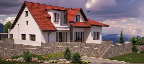 modern house,house in mountains,3d rendering,build by mirza golam pir,small house,house in the mountains,home landscape,miniature house,residential house,two story house,danish house,alpine village,villa,houses clipart,little house,mountain settlement,house insurance,stone house,large home,house shape,Photography,General,Realistic