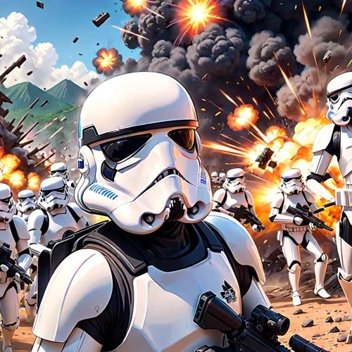 storm troops,stormtrooper,cg artwork,starwars,troop,federal army,star wars,the army,republic,theater of war,empire,wars,task force,patrol,battlefield,lost in war,military organization,imperial,war,force,Anime,Anime,Realistic