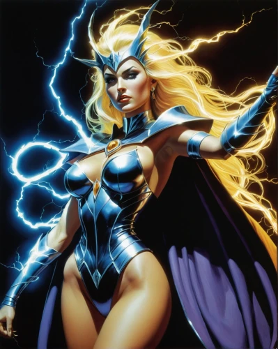 goddess of justice,fantasy woman,cleanup,power icon,thunderbolt,super heroine,sorceress,god of thunder,blue enchantress,lady justice,woman power,strom,defense,figure of justice,the enchantress,evil woman,wonderwoman,super woman,queen of the night,wall,Conceptual Art,Daily,Daily 16