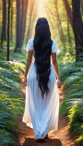 the mystical path,mystical portrait of a girl,girl walking away,woman walking,divine healing energy,the path,girl in a long dress from the back,girl in a long dress,celtic woman,ballerina in the woods,forest path,spiritual environment,the way of nature,pathway,the way,girl in a long,spring equinox,the enchantress,the luv path,fantasy picture,Photography,General,Realistic