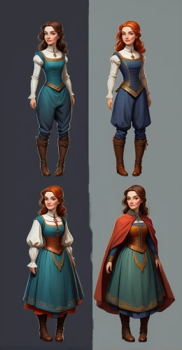 merida,development concept,concept art,fairy tale character,hanbok,fairy tale icons,dwarf sundheim,women's clothing,fairytale characters,hoopskirt,character animation,dwarves,collected game assets,sewing pattern girls,scandia gnomes,costume design,dwarf,cinnamon girl,color is changable in ps,lady medic,Conceptual Art,Fantasy,Fantasy 01