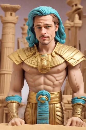 poseidon god face,poseidon,pharaoh,3d figure,greek god,actionfigure,king tut,karnak,mohnfigur,sea god,ankh,game figure,mini e,figurine,aladha,pharaohs,action figure,greek gods figures,clay figures,ramses,Digital Art,Clay