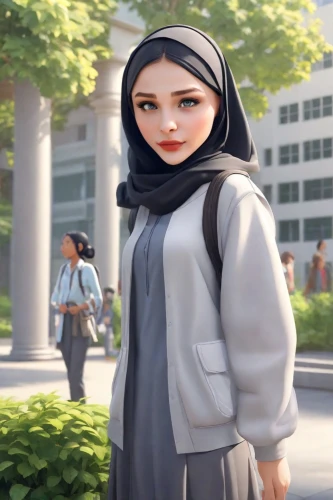 islamic girl,hijab,hijaber,nun,muslim woman,abaya,the prophet mary,nuns,tehran,muslim background,muslima,i̇mam bayıldı,jilbab,islam,3d rendered,girl praying,3d model,iranian,3d rendering,islamic,Digital Art,3D