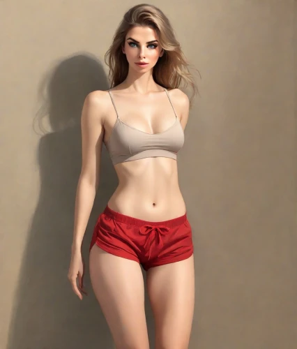 female model,3d figure,model,beautiful woman body,art model,realdoll,proportions,3d model,without clothes,plus-size model,sexy woman,hips,athletic body,red,coral red,female beauty,body,persian,fit,female doll,Digital Art,Impressionism