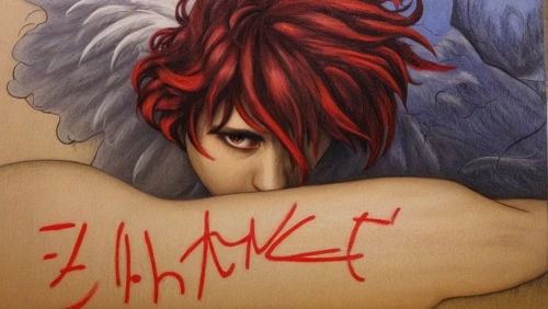 phoenix rooster,red-haired,redcock,ariel,rooster head,fae,hand painting,fallen angel,graffiti,japanese art,chalk drawing,bodypainting,graffiti art,hand-painted,mina bird,elza,grafiti,hide,gangneoung,grafitti,Conceptual Art,Graffiti Art,Graffiti Art 12