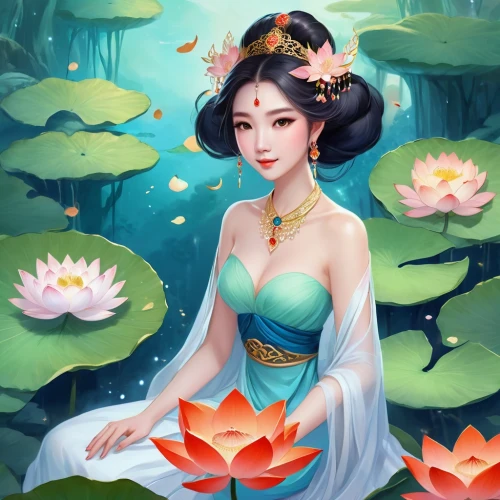 water lotus,lotus flowers,lotus blossom,lotus flower,sacred lotus,lotus art drawing,jasmine blossom,lotus,stone lotus,lotus hearts,lotus on pond,lotus with hands,oriental princess,lotus ffflower,waterlily,water lily,lotus pond,lotuses,jasmine flower,golden lotus flowers,Illustration,Realistic Fantasy,Realistic Fantasy 01