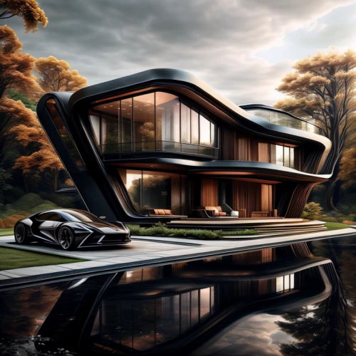 futuristic architecture,luxury property,futuristic landscape,luxury home,modern architecture,modern house,futuristic art museum,house by the water,luxury real estate,smart house,dunes house,futuristic,beautiful home,3d rendering,cube house,house with lake,jewelry（architecture）,contemporary,houseboat,mclaren automotive