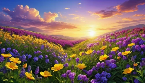 flower background,purple landscape,flower field,splendor of flowers,field of flowers,tulip background,crocus flowers,spring background,blanket of flowers,blooming field,tulip field,sea of flowers,flowers field,springtime background,violet flowers,flowers png,tulips field,colorful flowers,flower meadow,colors of spring,Photography,General,Realistic