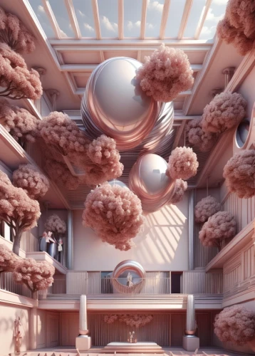 sky space concept,sci fi surgery room,panopticon,sky apartment,ufo interior,mandelbulb,fractal environment,quarantine bubble,solar cell base,cloud mushroom,futuristic art museum,futuristic architecture,3d fantasy,dandelion hall,ceiling construction,futuristic landscape,virtual landscape,dormitory,syringe house,dream factory