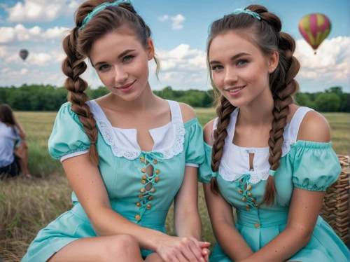two girls,vintage girls,country dress,hot air balloon rides,joint dolls,folk costumes,sound of music,oktoberfest celebrations,vintage boy and girl,young women,hot air balloons,vintage fairies,oktoberfest,ukrainian,russian traditions,bavarian swabia,pin-up girls,beautiful photo girls,russian holiday,hot air ballooning,Photography,General,Natural