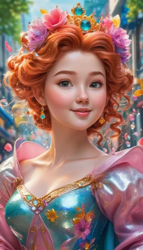 princess anna,merida,cinderella,rapunzel,disney character,elsa,princess sofia,tiana,fairy tale character,disney rose,rosa 'the fairy,ariel,rosa ' the fairy,fantasia,rose png,radha,angelica,venetia,shanghai disney,nora,Illustration,Japanese style,Japanese Style 01