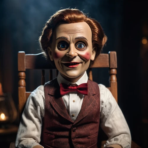 ventriloquist,it,jigsaw,geppetto,a wax dummy,horror clown,comedy tragedy masks,creepy clown,puppet,doll's facial features,wooden doll,scary clown,killer doll,collectible doll,marionette,saw,joker,comedy and tragedy,actor,ringmaster,Photography,General,Cinematic