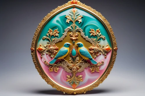 enamelled,brooch,circular ornament,floral ornament,ornament,ring with ornament,painted eggshell,decorative plate,venetian mask,enamel,ornate pocket watch,art nouveau frame,art nouveau design,art nouveau,decorative frame,decorative element,art deco ornament,escutcheon,decorative art,enamel cup,Photography,General,Realistic