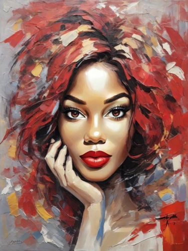 oil painting on canvas,art painting,oil painting,boho art,young woman,italian painter,woman face,girl portrait,painting technique,face portrait,woman's face,oil on canvas,portrait of a girl,woman portrait,artist,romantic portrait,african american woman,african woman,meticulous painting,mystical portrait of a girl
