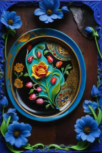 decorative plate,water lily plate,wall plate,ceramic hob,serving tray,wooden plate,decorative frame,floral and bird frame,tibetan bowl,enamelled,clay tile,floral ornament,spanish tile,novruz,flower painting,salad plate,bell plate,glass painting,ceramic tile,floral frame