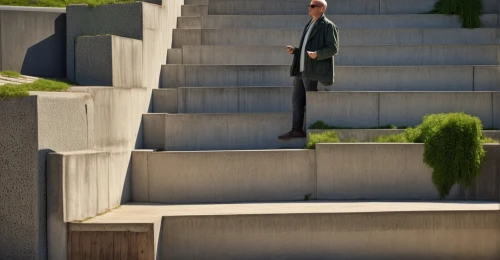 stone stairs,vertigo,curb,stairs,concrete,outside staircase,icon steps,overlook,standing man,stone stairway,corten steel,stair,graves,spy,pedestrian,concrete blocks,staircase,stairway,spy visual,a pedestrian,Photography,General,Realistic