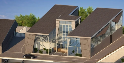 modern house,eco-construction,3d rendering,cubic house,modern architecture,glass facade,frame house,solar cell base,modern building,residential house,metal cladding,contemporary,cube house,smart house,build by mirza golam pir,folding roof,appartment building,new housing development,residential,two story house,Photography,General,Realistic