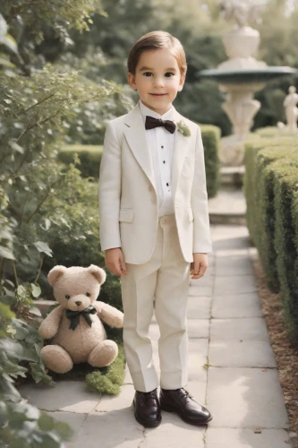 wedding suit,tuxedo,formal guy,3d teddy,the groom,men's suit,child model,teddy-bear,tuxedo just,teddy bear,groom,baby and teddy,children's photo shoot,child portrait,wedding photo,gentlemanly,children's christmas photo shoot,teddybear,bridegroom,the suit,Photography,Polaroid