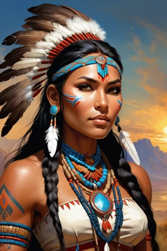 american indian,cherokee,native american,the american indian,amerindien,warrior woman,pocahontas,indian headdress,tribal chief,native,shamanism,shamanic,aborigine,indian woman,red cloud,first nation,ancient people,ancient egyptian girl,female warrior,native american indian dog,Illustration,Realistic Fantasy,Realistic Fantasy 01