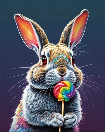 rainbow rabbit,rainbow pencil background,easter bunny,easter background,rainbow background,easter theme,lollipop,colourful pencils,easter rabbits,american snapshot'hare,rabbit pulling carrot,domestic rabbit,rabbit,lollypop,european rabbit,cottontail,bunny,thumper,easter-colors,colored pencil background,Conceptual Art,Daily,Daily 02