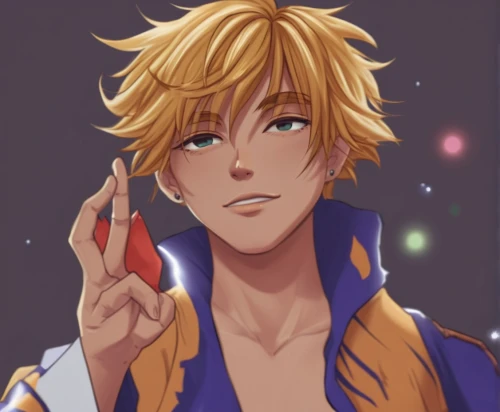 adonis,edit icon,warning finger icon,anime boy,peace sign,golden haired,pointing hand,zest,index fingers,tangelo,pointing at,winking,leo,coloring,taichi,dark blue and gold,joseph,spark,index finger,corvin